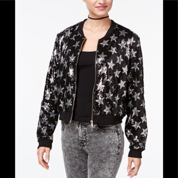 Say What? Jackets & Blazers - Sequin bomber jacket NWT